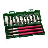 Maxbell 13Pcs Precision Knife Set Replacement Blade for Scrapbook Drawing Paper Rose Red