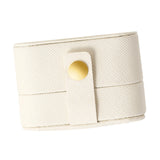 Maxbell Ring Box Multipurpose Durable PU Ring Storage Tray Portable for Brooch White