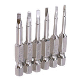 Maxbell 6Pieces Magnetic Triangle Head Screwdriver Bits S2 Steel 1/4 Hex Shank 50mm