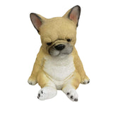 Maxbell Cute Puppy Statue Resin Ornament Dog Memorial Figurine for Bedroom Shelf Sitting Dog