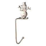 Maxbell Fireplace Hook Hanger Christmas Stocking Holder for Ornament Party Cafe Silver Snowman