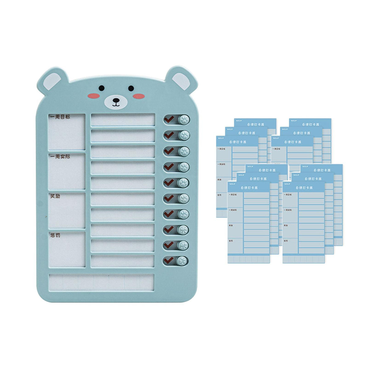 Maxbell List Board Daily Task Planning Board Chart Memo for RV Office Home Blue Bear
