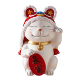 Maxbell Japanese Lucky Cat Statue Resin Cat Figurine for Tabletop Bedroom Shelf
