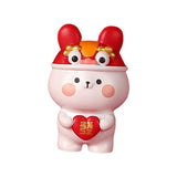 Maxbell Rabbit Statue Resin Bunny Figurine for Shelf Decoration Souvenir Gift StyleC