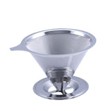 Maxbell Stainless Steel Permanent Coffee Filter Paperless Permanent Coffee Strainer Silver