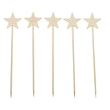 Max 5PCS Stainless Steel Cocktail Picks Martini Fruit Stick for Party Golden