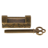 Maxbell Vintage Suitcase Luggage Cabinet Drawer Toolbox Padlock Pad Lock Copper