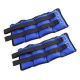 Maxbell 2x Wrist Ankle Weights Women Men Strength Training Arm Leg Weight Straps 2KG 32x12cm