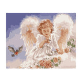 Maxbell DIY Paint By Numbers Kit Canvas Oil Painting Art Crafts  Angel