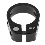 Maxbell Alloy SeatPost Clamp Fixed Screw Tube Bike Bicycle Seat Clip Black 28.6mm