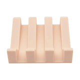 Maxbell Soap Dish Drain Tray Durable Drainer Storage for Bathtub Bath Decoration Light Pink