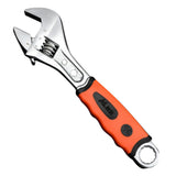 Max Alloy Steel Plumbing Adjustable Spanner Wrench Rubber Grip 8 in