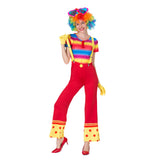 Max Funny Women Clown Costume Lady Circus Joker Jester Fancy Dress Outfit  XL
