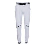 Maxbell Fashion Men Stripe Tracksuit Bottoms Drawstrings Sports Pants XL White