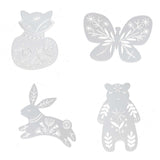 Maxbell 4Pcs Animal Stencils Painting Template Set Drawing Supplies DIY for Wood