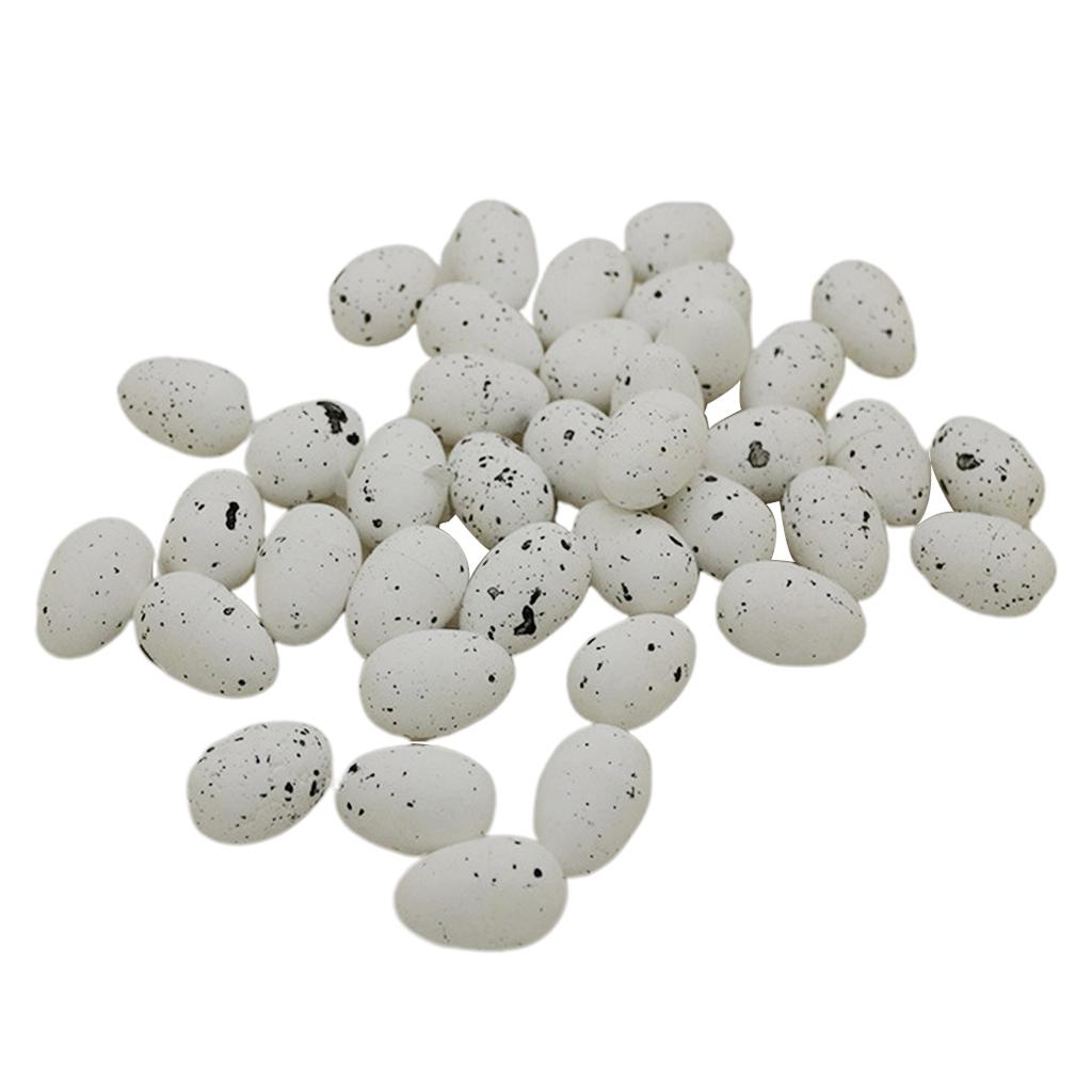 Max 100pcs artificial fake eggs quail pigeon egg photography props decors white