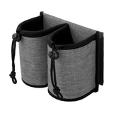 Maxbell Luggage Travel Cup Holder Bottle Holder Beverages Drink Caddy Pouch Men Women gray
