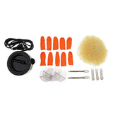 Max Hot Fusion Glue Keratin Melt Hot Pot Hair Extension Tools Kit +Glue Beads EU