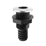 Max THRU HULL PLASTIC FITTING 1" FOR 25MM HOSE. 33MM HULL THICKNESS, BOAT, SAIL