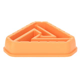Maxbell Dog Bowl Feeding Wear Resistant Slow Feeder for Pets Eating Drinking Puppies Orange