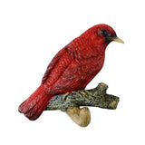 Maxbell Birds On A Branch Hanger Hanging Shower Hat Headset Resin Wall Coat Hook Red 12x3.5x9.5cm