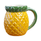 Maxbell Cute Ceramic Coffee Mug Durable Ceramic Mug for Birthday Gift Office Pineapple