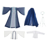 Maxbell 1:6 Men Antiquity Clothes Set Blue for HT Doll Action Accessories Parts