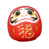 Maxbell Maxbell Daruma Doll Statue Craft Decorative for Table Bookshelf Decor Red