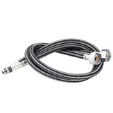 Maxbell Stainless Steel Woven Hose Hot Cold Water Inlet Pipe M10x1 G1/2" DN15 60cm