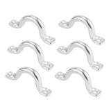 Maxbell 6Pcs 5mm Boat Pad Eye, Tie Down Rope Anchor Stainless Steel Kayak Deck Loops