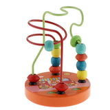 Maxbell Bead Maze Roller Coaster Wooden Educational Circle Toy for Toddler  Bear