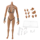 Max 1:6 Flexible Large Bust Female Seamless Body Dismantle Foot Brown Color