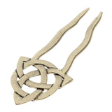 Max Fashion Women Celtic Knot Hair Pin Fork Celtic knot dark bronze