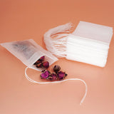 Maxbell 50 pieces Empty Tea Filter Bags Loose Herbs Teabag with Drawstring 9x10cm