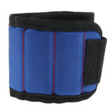 Max Magnetic Wristband Nail Screw Holder Tool Storage Drill Belt Blue