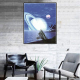 Maxbell Full Drill 5D Diamond Painting Embroidery Cross Stitch Kits 25x30cm Planet