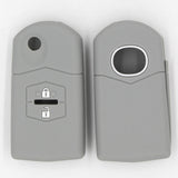 Max Maxb Car 2 Buttons Remote Silicone Key Cover Case Shell For Mazda M3 M6 Gray