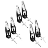 Maxbell 6Pcs Geometric Hair Clip Hair Clamps Barrette Girls Hair Accessories cross