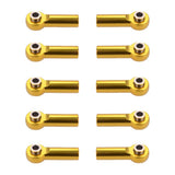 Maxbell M4 Metal Ball Head Linkages Pull Rod End Joint for 1/10 1/8 RC Car Golden