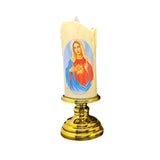 Maxbell Flameless Electronic Candles Lamp LED Prayer for Larterns Wedding Decoration Our Lady