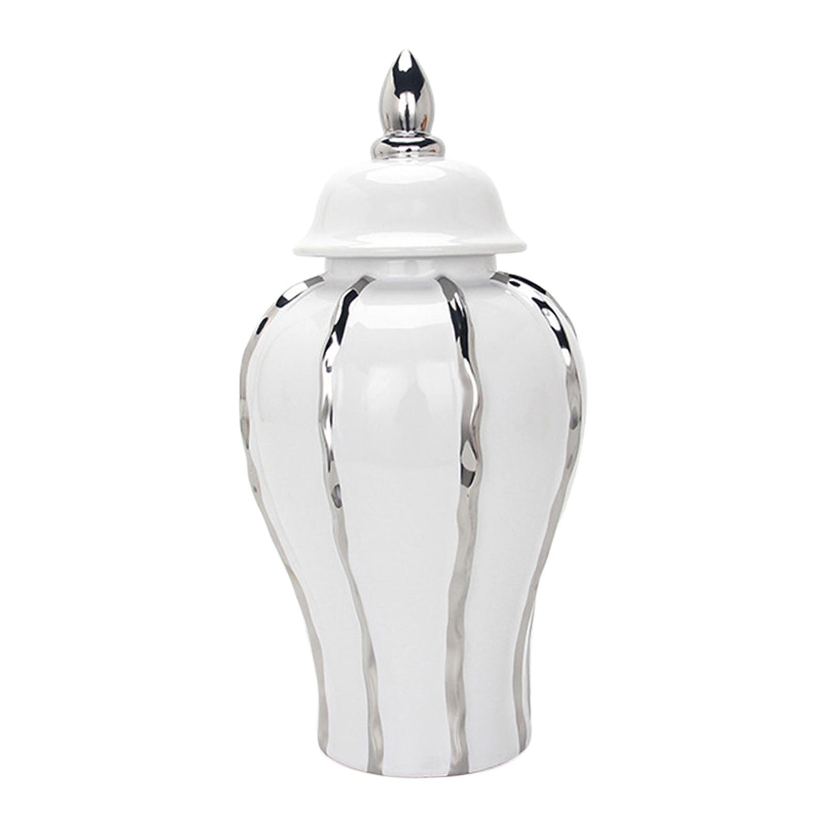 Maxbell Modern Ginger Jar Handicraft Centerpiece with Lid for Decor Display