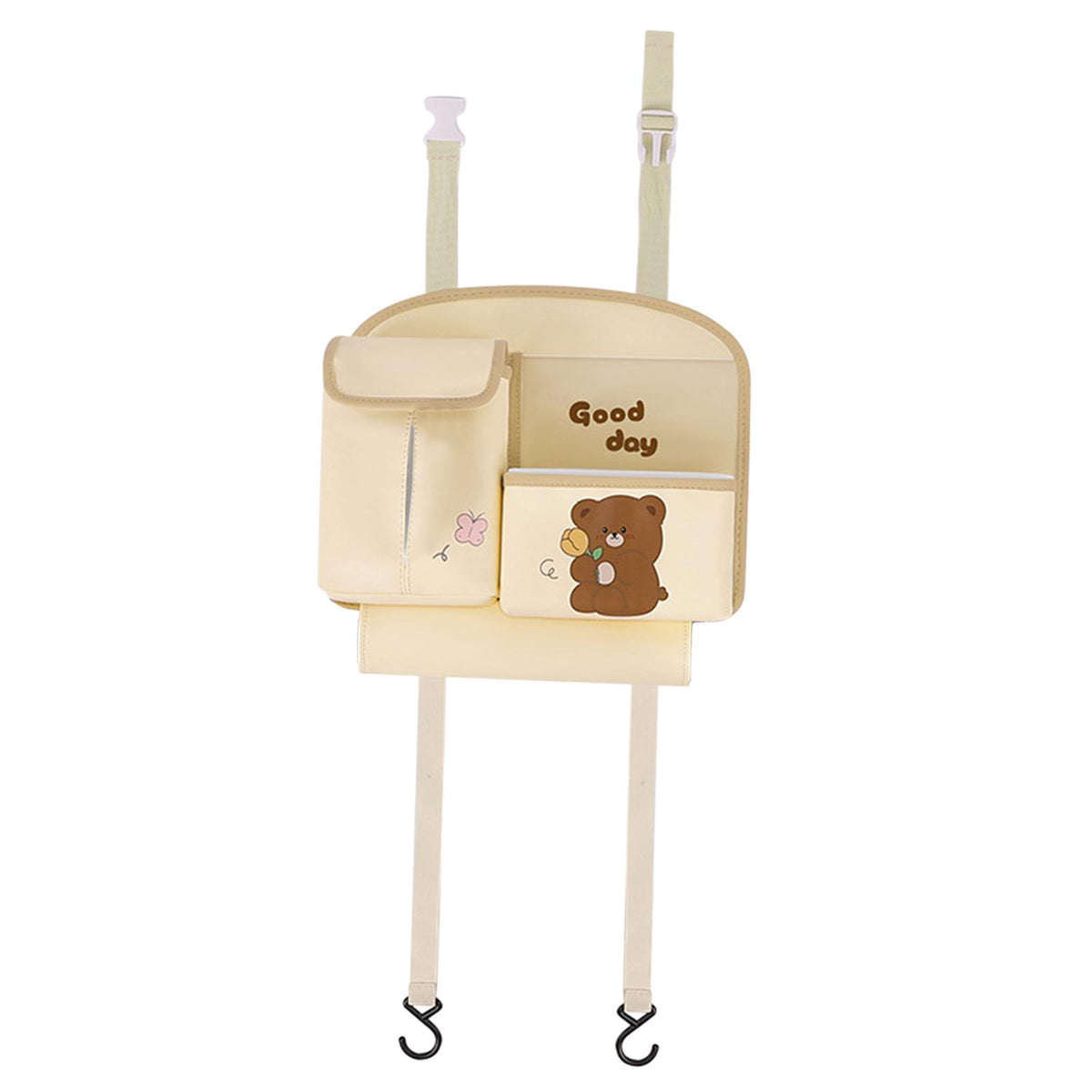 Maxbell Car Tissue Box with Trash Can Tissue Storage Box Women Gift Tissue Dispenser Style C
