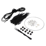 Max Dream Catcher DIY Material kits Iron loop ,suede cord ,feather,Beads Black