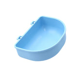 Maxbell Portable Pet Bowl Kennel Hanging Puppy Food Waterer Feeder Cat Dishes Reusable Blue