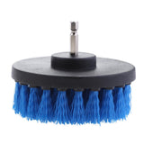 Max Power Scrubber Cleaning Drill Brush Tub Cleaner Blue Medium Brush 4inch