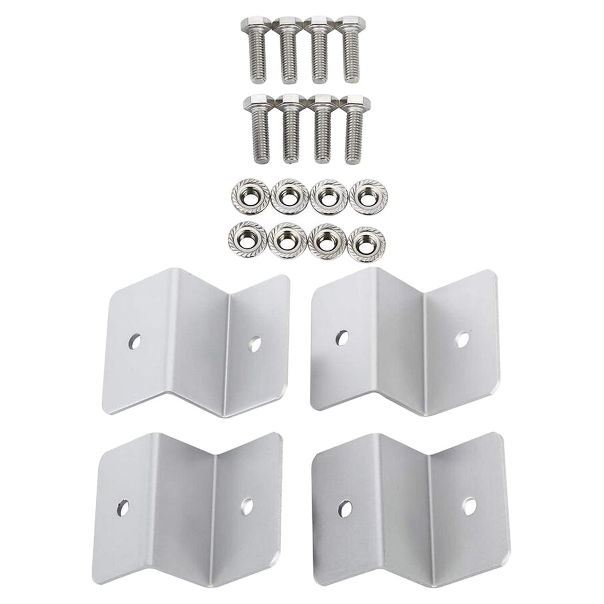 Maxbell 4x Bracket for Solar Panel Wall Mount Cabins RV Nuts Roof Mount Garages