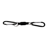 Max Magnetic Buckle Clip Fly Fishing Net Holder Keeper Carabiner Black Double
