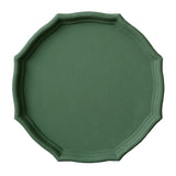 Max Colorful Wood Dried Fruit Plate Snacks Dessert Serving Tray Dark Green