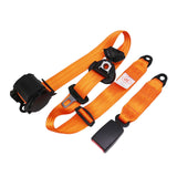 Maxbell 3 Point Car Seat Belt Buggies Pickup Safety Accessories UTV Car Fixing Strap orange