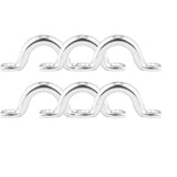 Maxbell 6Pcs 4mm Boat Pad Eye, Tie Down Rope Anchor Stainless Steel Kayak Deck Loops